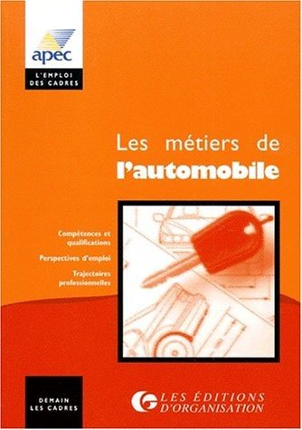 Couverture : Les métiers de l'automobile
