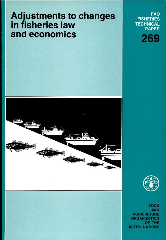 Couverture : Adjustments to Changes in Fisheries Law and Economics/F2871
