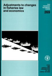Couverture : Adjustments to Changes in Fisheries Law and Economics/F2871