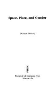 Couverture : Space, place, and gender