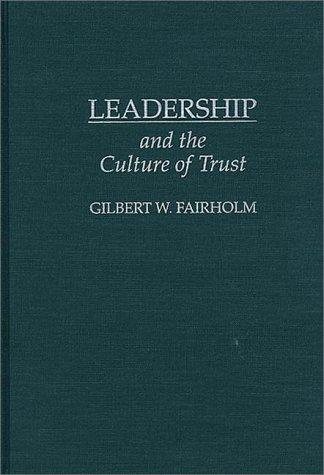 Couverture : Leadership and the culture of trust