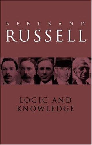 Couverture : Logic and knowledge
