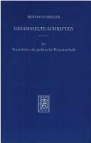 Couverture : Gesammelte Schriften, 3 Bde.