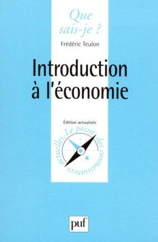 Couverture : Introduction à l'économie