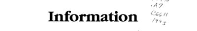 Couverture : Information management and archival data