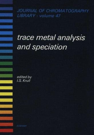 Couverture : Trace metal analysis and speciation