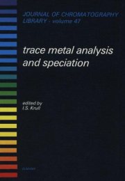 Couverture : Trace metal analysis and speciation