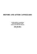 Couverture : Before and after Cannizzaro