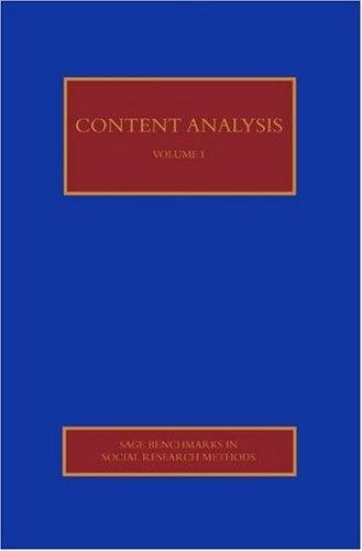 Couverture : Content Analysis
