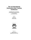 Couverture : 1st International Automotive Heat Treating Conference Proceedings
