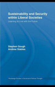Couverture : Sustainability and Security within Liberal Societies