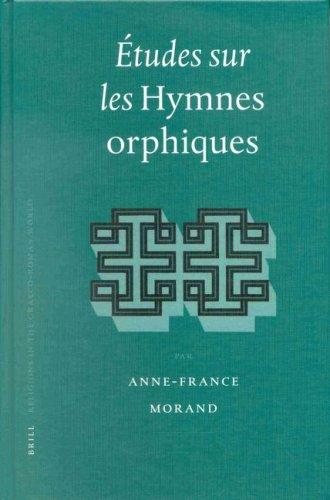 Couverture : Etudes sur les Hymnes orphiques