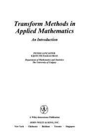 Couverture : Transform methods in applied mathematics