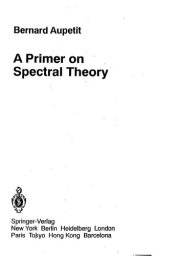 Couverture : A primer on spectral theory