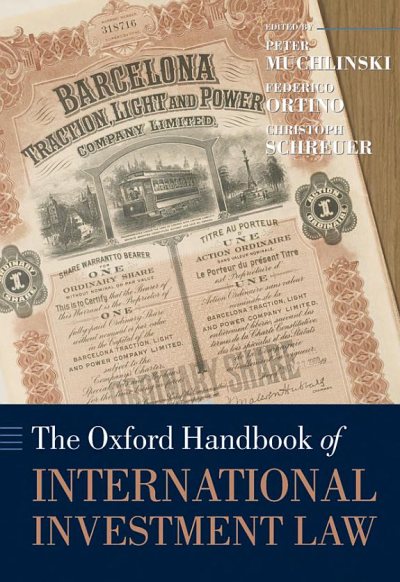 Couverture : The Oxford Handbook of International Investment Law