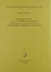 Couverture : Machiavelli e gli storici antichi