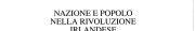 Couverture : Nazione e popolo nella rivoluzione irlandese