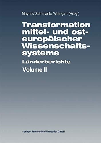 Couverture : Transformation mittel- und osteuropäischer Wissenschaftssysteme