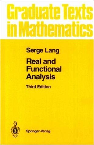 Couverture : Real and functional analysis