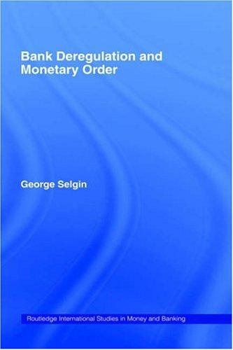 Couverture : Bank deregulation and monetary order