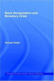 Couverture : Bank deregulation and monetary order