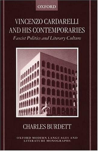 Couverture : Vincenzo Cardarelli and his contemporaries