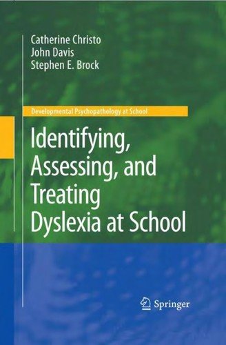 Couverture : Identifying, assessing, and treating dyslexia at school