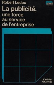 Couverture : La Publicité