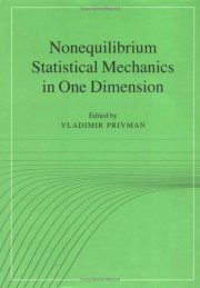 Couverture : Nonequilibrium Statistical Mechanics in One Dimension