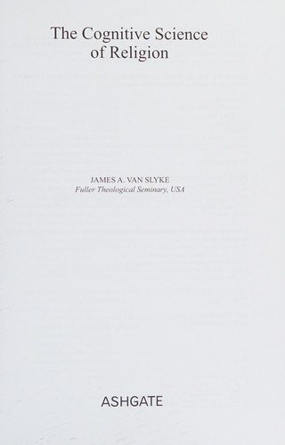 Couverture : The cognitive science of religion