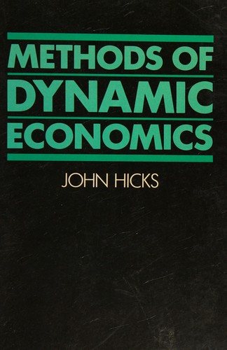 Couverture : Methods of dynamic economics