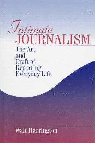 Couverture : Intimate journalism