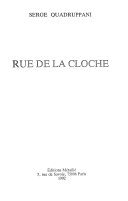 Couverture : Rue de la cloche