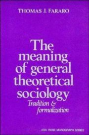 Couverture : The Meaning of General Theoretical Sociology