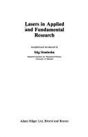 Couverture : Lasers in applied and fundamental research