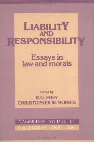 Couverture : Liability and responsibility