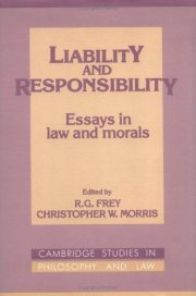 Couverture : Liability and responsibility
