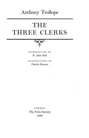 Couverture : The Three Clerks