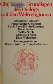 Couverture : Christliche Grundlagen des Dialogs mit den Weltreligionen
