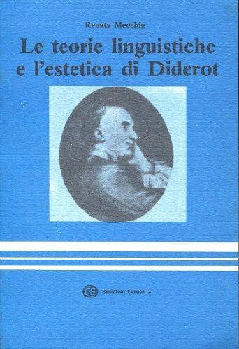 Couverture : Le teorie linguistiche e l'estetica di Diderot