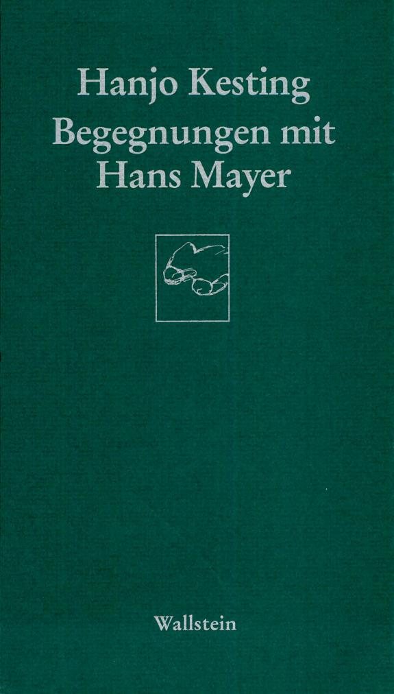 Couverture : Begegnungen mit Hans Mayer