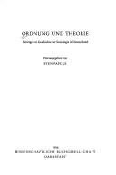 Couverture : Ordnung und Theorie