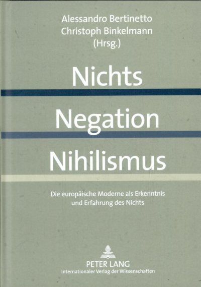 Couverture : Nichts - Negation - Nihilismus