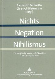 Couverture : Nichts - Negation - Nihilismus