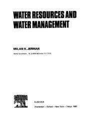 Couverture : Water resources and water management