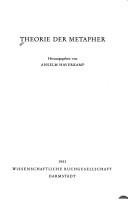 Couverture : Theorie der Metapher