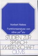 Couverture : Funktionsanalyse von kāna yaf [c] alu