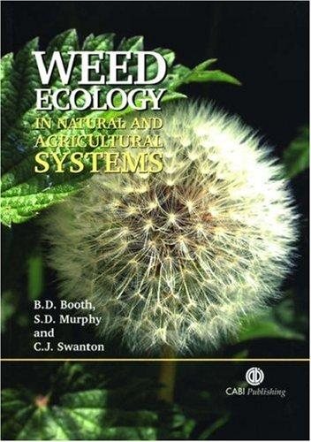 Couverture : Weed Ecology in Natural and Agricultural Systems
