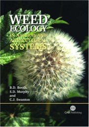 Couverture : Weed Ecology in Natural and Agricultural Systems