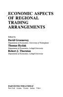 Couverture : Economic aspects of regional trading arrangements